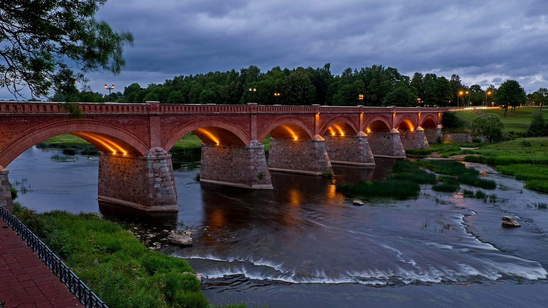 Kuldiga bridge. Latvia.